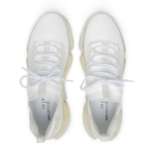Load image into Gallery viewer, White Knit Men’s Mesh Sneakers | Lightweight Athletic Shoes