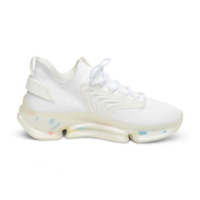 Load image into Gallery viewer, White Knit Men’s Mesh Sneakers | Lightweight Athletic Shoes
