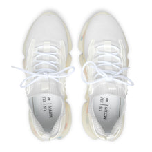 Load image into Gallery viewer, White Knit Women's Mesh Sneakers | Lightweight Athletic Shoes
