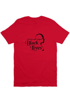 Load image into Gallery viewer, Protect and Respect Black Lives T Shirt- Red
